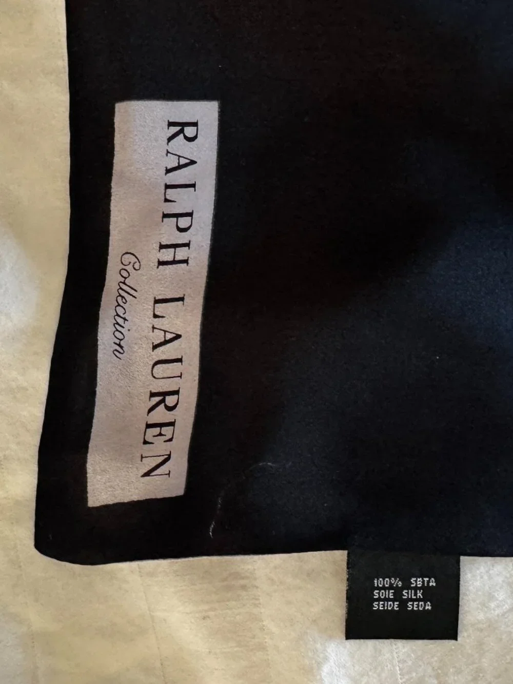 RL double silk scarf